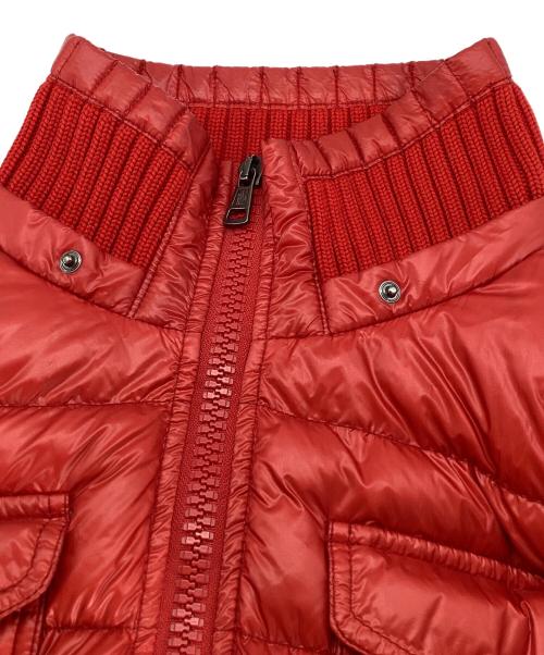 MONCLER（モンクレール）MONCLER (モンクレール) ダウンジャケット レッド サイズ:3の古着・服飾アイテム