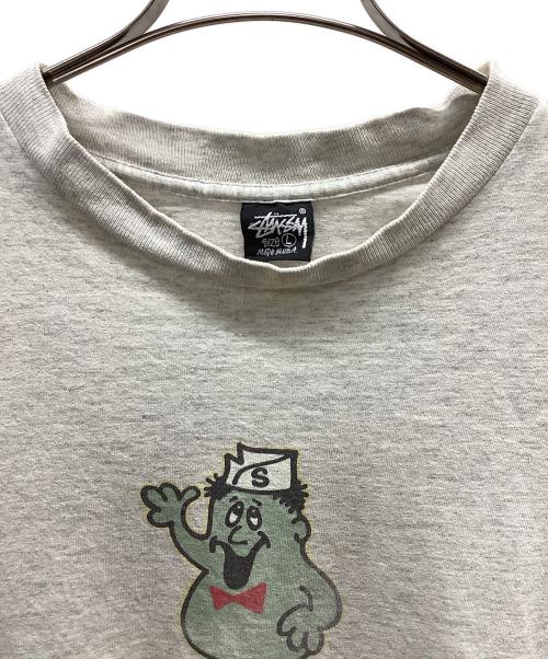 stussy（ステューシー）stussy (ステューシー) 半袖カットソー グレー サイズ:Lの古着・服飾アイテム