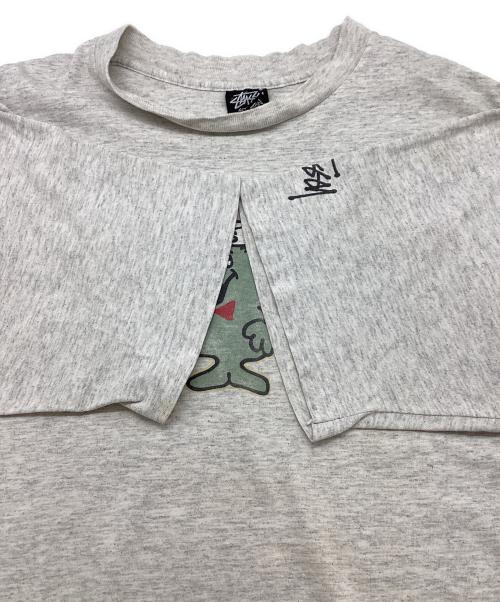 stussy（ステューシー）stussy (ステューシー) 半袖カットソー グレー サイズ:Lの古着・服飾アイテム