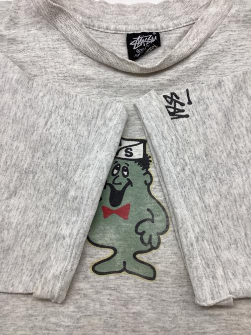 stussy（ステューシー）stussy (ステューシー) 半袖カットソー グレー サイズ:Lの古着・服飾アイテム
