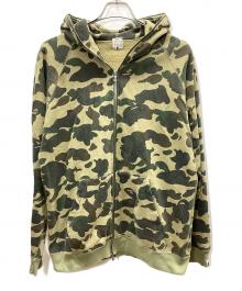 A BATHING APE（アベイシングエイプ）の古着「フルジップパーカー」｜カーキ