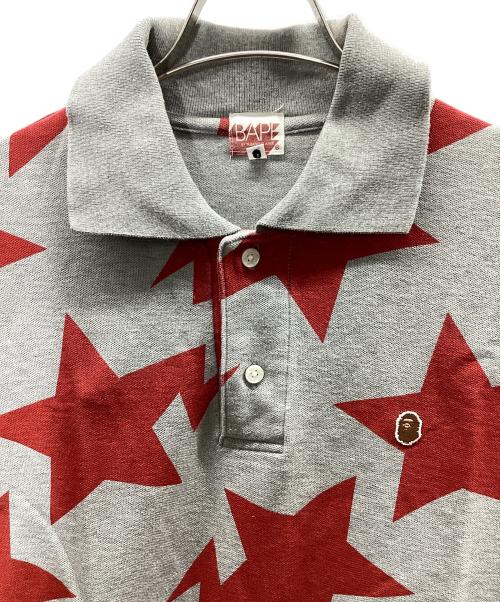 BAPE BY A BATHING APE（ベイプバイアベイシングエイプ）BAPE BY A BATHING APE (ベイプバイアベイシングエイプ) ポロシャツ グレー サイズ:Mの古着・服飾アイテム