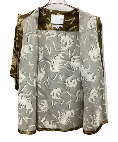 yoshio kubo（ヨシオクボ）yoshio kubo (ヨシオクボ) 半袖シャツ ブラウン サイズ:3の古着・服飾アイテム