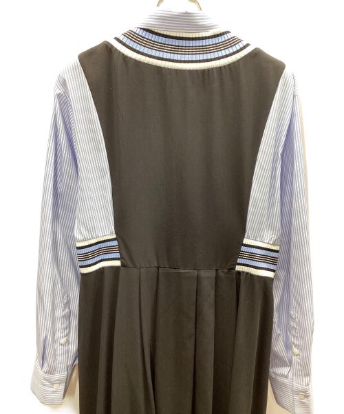 furfur（ファーファー）furfur (ファーファー) 長袖ワンピース ブラック×ブルー サイズ:FREEの古着・服飾アイテム