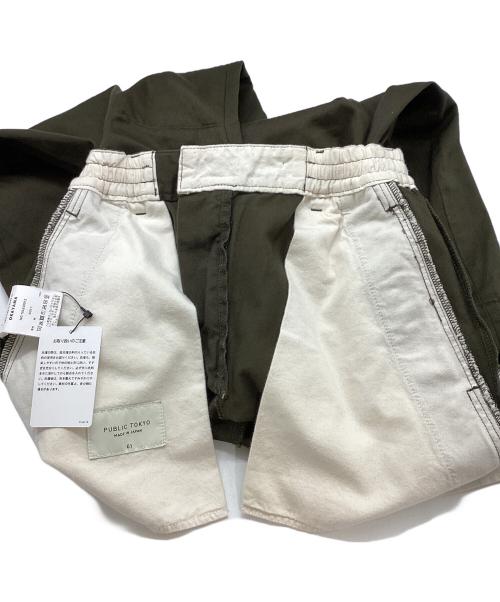 PUBLIC TOKYO（パブリックトウキョウ）PUBLIC TOKYO (パブリックトウキョウ) PUBLIC CHINOS バレルレッグイージー カーキ サイズ:1の古着・服飾アイテム