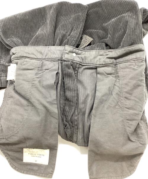 PUBLIC TOKYO（パブリックトウキョウ）PUBLIC TOKYO (パブリックトウキョウ) コーデュロイパンツ ブラック サイズ:1の古着・服飾アイテム