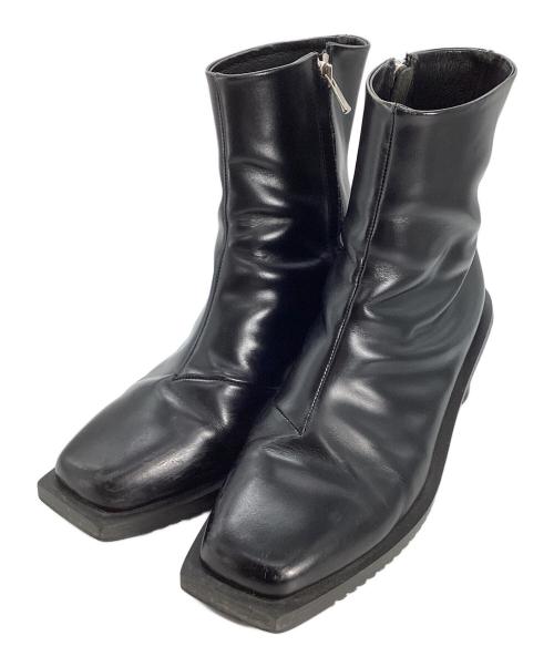 MAISON SPECIAL（メゾンスペシャル）MAISON SPECIAL SPECIAL SHOES FACTORY (スペシャルシューズファクトリー) MAISON SPECIAL　Zip Heel Boots Made In TOKYO ブラック サイズ:25.5の古着・服飾アイテム