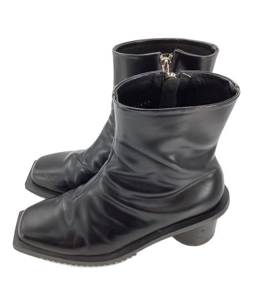 MAISON SPECIAL（メゾンスペシャル）MAISON SPECIAL SPECIAL SHOES FACTORY (スペシャルシューズファクトリー) MAISON SPECIAL　Zip Heel Boots Made In TOKYO ブラック サイズ:25.5の古着・服飾アイテム
