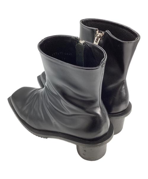 MAISON SPECIAL（メゾンスペシャル）MAISON SPECIAL SPECIAL SHOES FACTORY (スペシャルシューズファクトリー) MAISON SPECIAL　Zip Heel Boots Made In TOKYO ブラック サイズ:25.5の古着・服飾アイテム