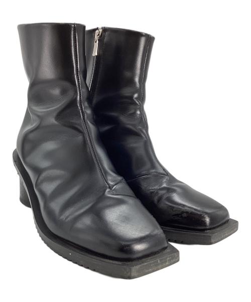 MAISON SPECIAL（メゾンスペシャル）MAISON SPECIAL SPECIAL SHOES FACTORY (スペシャルシューズファクトリー) MAISON SPECIAL　Zip Heel Boots Made In TOKYO ブラック サイズ:25.5の古着・服飾アイテム