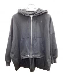 DIESEL（ディーゼル）の古着「ジップパーカー」｜ブラック