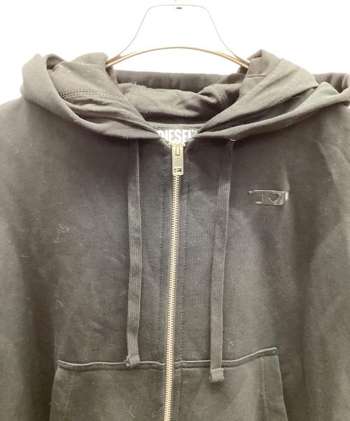 DIESEL（ディーゼル）DIESEL (ディーゼル) ジップパーカー ブラック サイズ:Sの古着・服飾アイテム
