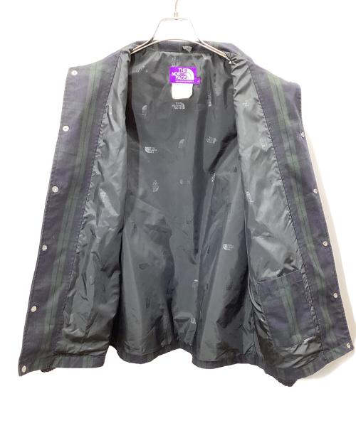 THE NORTHFACE PURPLELABEL（ザ・ノースフェイス パープルレーベル）THE NORTHFACE PURPLELABEL (ザ・ノースフェイス パープルレーベル) コーチジャケット グリーン×ネイビー サイズ:Sの古着・服飾アイテム