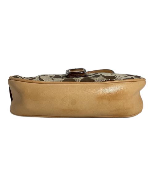 COACH（コーチ）COACH (コーチ) COACH　シグネチャー　ミニハンドバッグ ブラウンの古着・服飾アイテム