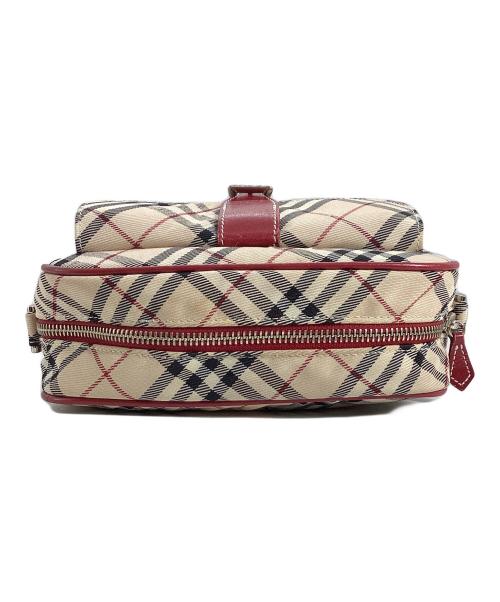 BURBERRY BLUE LABEL（バーバリー ブルー レーベル）BURBERRY BLUE LABEL (バーバリー ブルー レーベル) BURBERRY BLUE LABEL　ショルダーバッグ ベージュ×レッドの古着・服飾アイテム