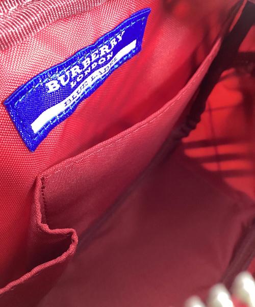 BURBERRY BLUE LABEL（バーバリー ブルー レーベル）BURBERRY BLUE LABEL (バーバリー ブルー レーベル) BURBERRY BLUE LABEL　ショルダーバッグ ベージュ×レッドの古着・服飾アイテム