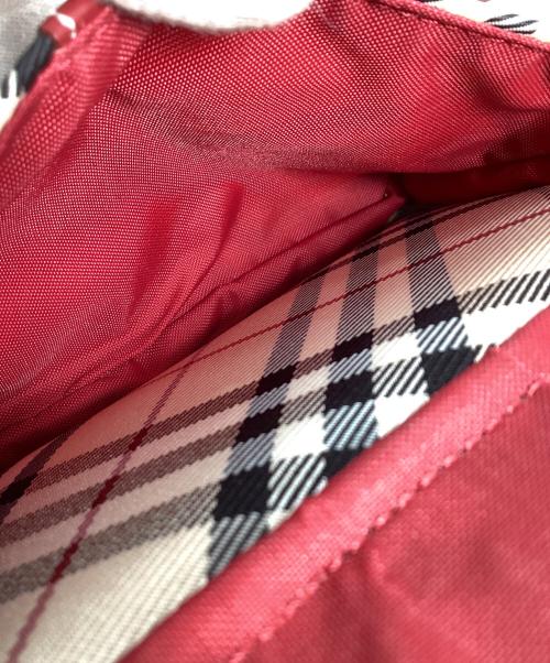BURBERRY BLUE LABEL（バーバリー ブルー レーベル）BURBERRY BLUE LABEL (バーバリー ブルー レーベル) BURBERRY BLUE LABEL　ショルダーバッグ ベージュ×レッドの古着・服飾アイテム