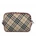 BURBERRY BLUE LABEL (バーバリー ブルー レーベル) BURBERRY BLUE LABEL　ショルダーバッグ ベージュ×レッド：12000円
