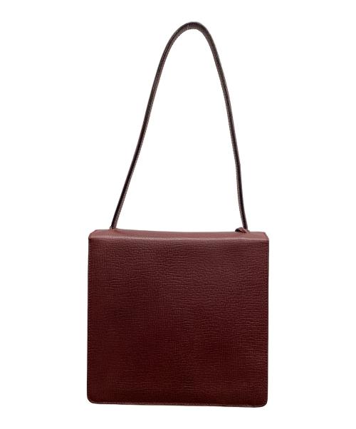 LOEWE（ロエベ）LOEWE (ロエベ) LOEWE　ハンドバッグ ボルドーの古着・服飾アイテム