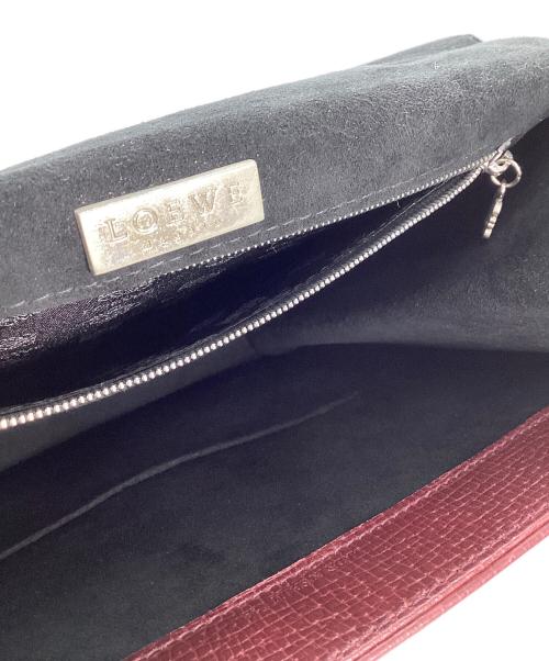 LOEWE（ロエベ）LOEWE (ロエベ) LOEWE　ハンドバッグ ボルドーの古着・服飾アイテム