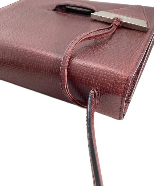 LOEWE（ロエベ）LOEWE (ロエベ) LOEWE　ハンドバッグ ボルドーの古着・服飾アイテム