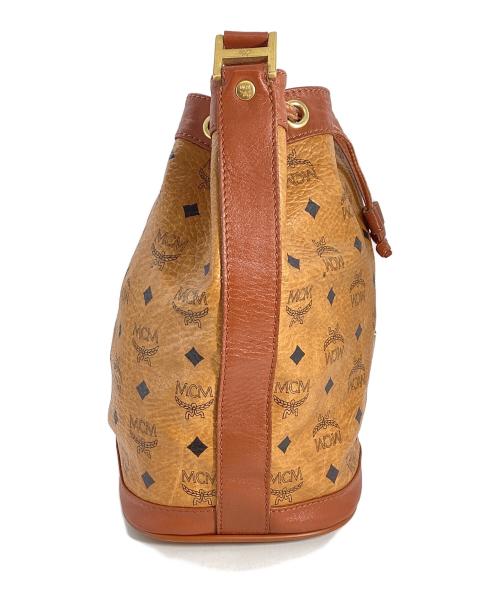 MCM（エムシーエム）MCM (エムシーエム) MCM　ヴィセトス　巾着ショルダーバッグ ブラウンの古着・服飾アイテム