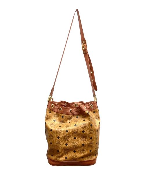 MCM（エムシーエム）MCM (エムシーエム) MCM　ヴィセトス　巾着ショルダーバッグ ブラウンの古着・服飾アイテム