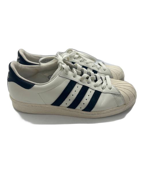 adidas（アディダス）adidas (アディダス) SUPER STAR 80s VINTAGE DX ホワイト×アイボリー サイズ:26の古着・服飾アイテム