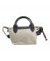 LONGCHAMP (ロンシャン) LONGCHAMP　プリアージュ エナジ ブラック×アイボリー：10000円
