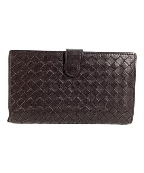 BOTTEGA VENETA（ボッテガベネタ）BOTTEGA VENETA (ボッテガベネタ) ボッテガヴェネタ　イントレチャート　長財布 ブラウンの古着・服飾アイテム