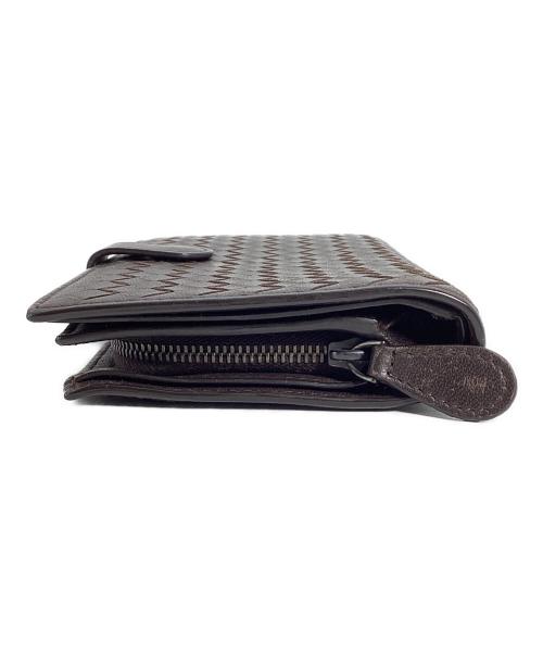 BOTTEGA VENETA（ボッテガベネタ）BOTTEGA VENETA (ボッテガベネタ) ボッテガヴェネタ　イントレチャート　長財布 ブラウンの古着・服飾アイテム