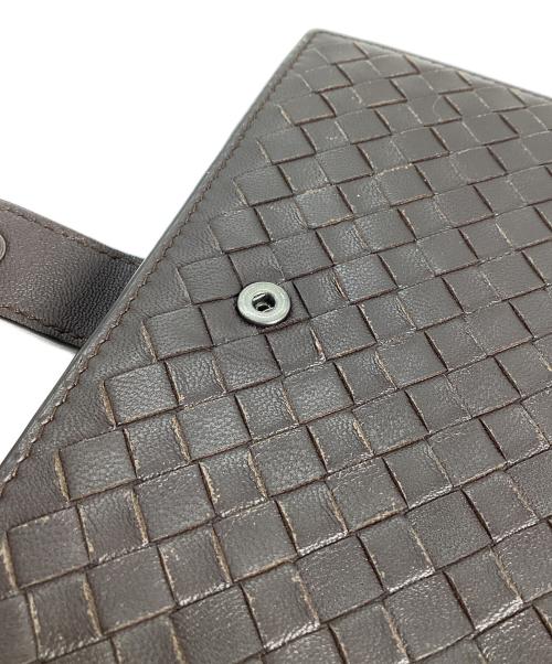 BOTTEGA VENETA（ボッテガベネタ）BOTTEGA VENETA (ボッテガベネタ) ボッテガヴェネタ　イントレチャート　長財布 ブラウンの古着・服飾アイテム