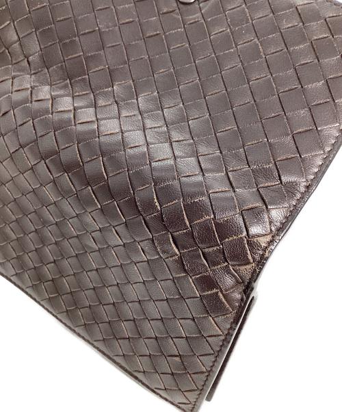 BOTTEGA VENETA（ボッテガベネタ）BOTTEGA VENETA (ボッテガベネタ) ボッテガヴェネタ　イントレチャート　長財布 ブラウンの古着・服飾アイテム