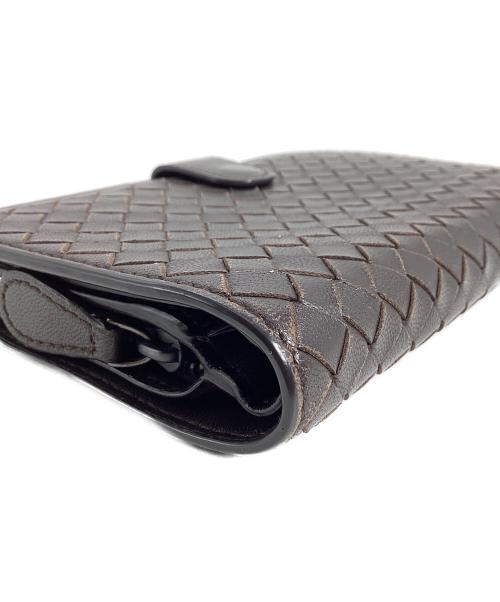 BOTTEGA VENETA（ボッテガベネタ）BOTTEGA VENETA (ボッテガベネタ) ボッテガヴェネタ　イントレチャート　長財布 ブラウンの古着・服飾アイテム