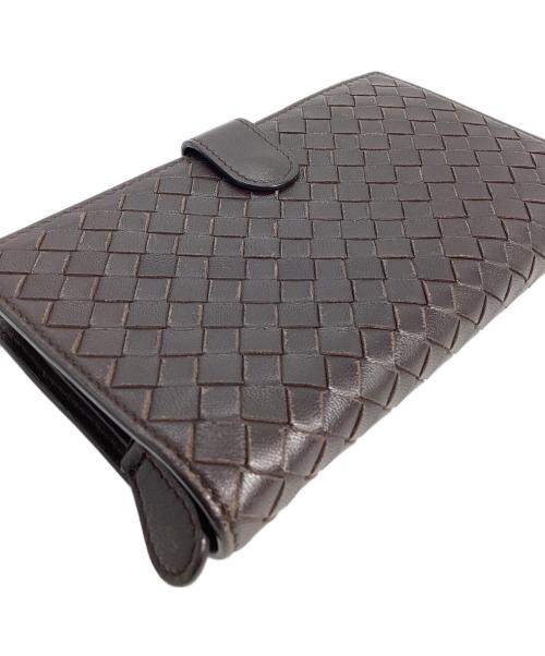 BOTTEGA VENETA（ボッテガベネタ）BOTTEGA VENETA (ボッテガベネタ) ボッテガヴェネタ　イントレチャート　長財布 ブラウンの古着・服飾アイテム