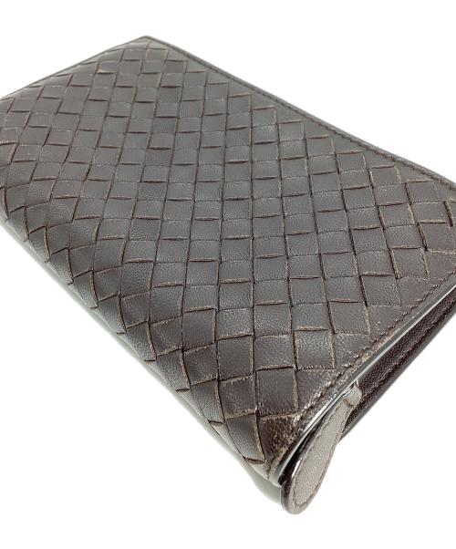 BOTTEGA VENETA（ボッテガベネタ）BOTTEGA VENETA (ボッテガベネタ) ボッテガヴェネタ　イントレチャート　長財布 ブラウンの古着・服飾アイテム