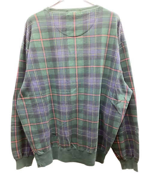 POLO RALPH LAUREN（ポロ・ラルフローレン）POLO RALPH LAUREN (ポロ・ラルフローレン) チェックスウェット グリーン サイズ:XLの古着・服飾アイテム