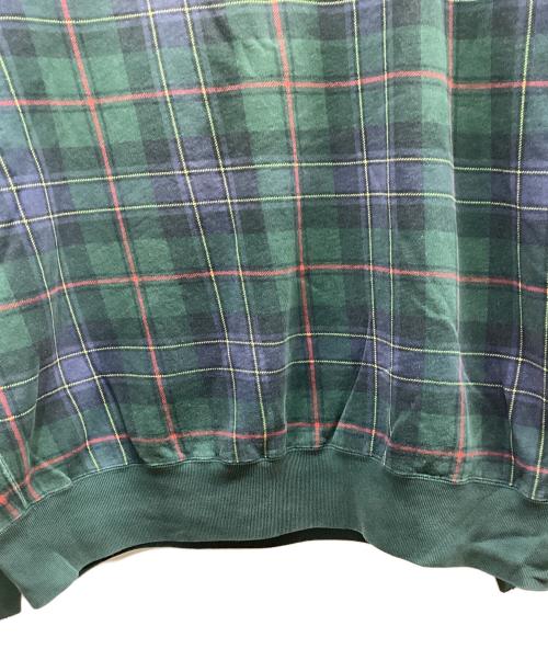 POLO RALPH LAUREN（ポロ・ラルフローレン）POLO RALPH LAUREN (ポロ・ラルフローレン) チェックスウェット グリーン サイズ:XLの古着・服飾アイテム