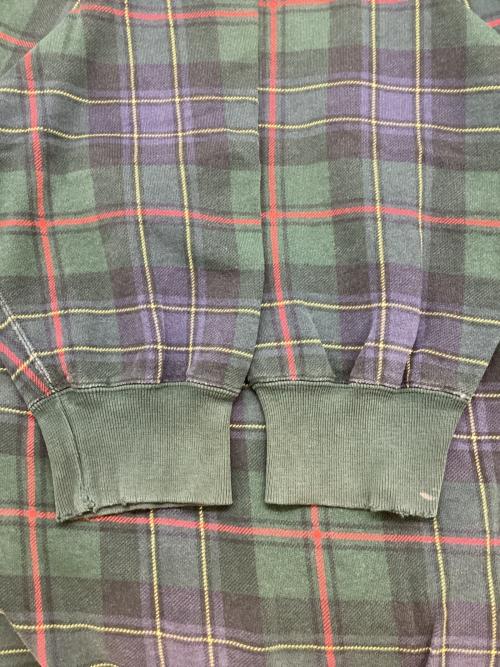 POLO RALPH LAUREN（ポロ・ラルフローレン）POLO RALPH LAUREN (ポロ・ラルフローレン) チェックスウェット グリーン サイズ:XLの古着・服飾アイテム