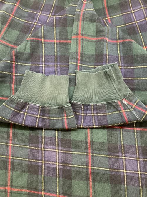 POLO RALPH LAUREN（ポロ・ラルフローレン）POLO RALPH LAUREN (ポロ・ラルフローレン) チェックスウェット グリーン サイズ:XLの古着・服飾アイテム