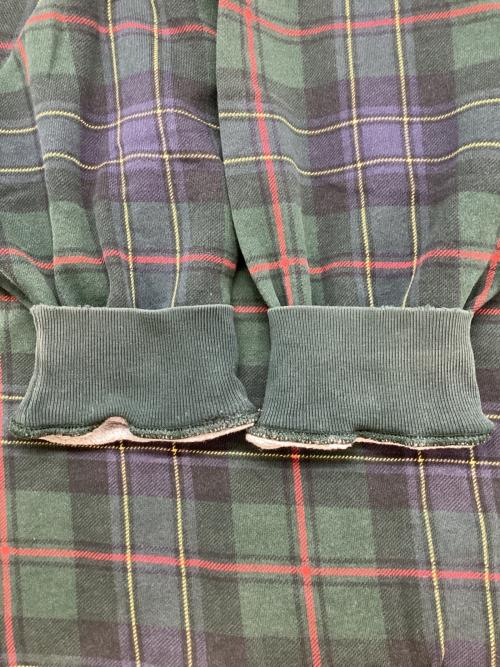 POLO RALPH LAUREN（ポロ・ラルフローレン）POLO RALPH LAUREN (ポロ・ラルフローレン) チェックスウェット グリーン サイズ:XLの古着・服飾アイテム