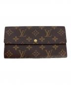 LOUIS VUITTONルイ ヴィトン）の古着「LOUIS VUITTON モノグラム ポルトフォイユ・サラ」｜ブラウン