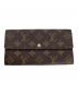 LOUIS VUITTON（ルイ ヴィトン）の古着「LOUIS VUITTON モノグラム ポルトフォイユ・サラ」｜ブラウン