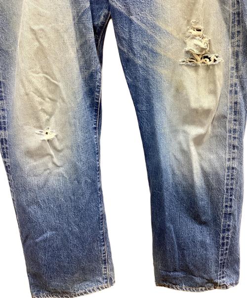 EVISU（エヴィス）EVISU (エヴィス) ダメージデニムパンツ ブルー サイズ:96cm（W38）の古着・服飾アイテム