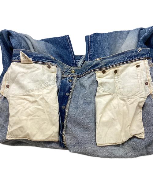 EVISU（エヴィス）EVISU (エヴィス) ダメージデニムパンツ ブルー サイズ:96cm（W38）の古着・服飾アイテム