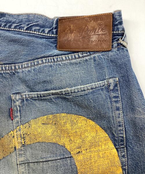 EVISU（エヴィス）EVISU (エヴィス) ダメージデニムパンツ ブルー サイズ:96cm（W38）の古着・服飾アイテム