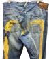 中古・古着 EVISU (エヴィス) ダメージデニムパンツ ブルー サイズ:96cm（W38）：14000円