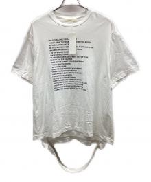 NEON SIGN（ネオンサイン）の古着「TRIPLE MIX T-SHIRT “POEM & LONER” A」｜ホワイト