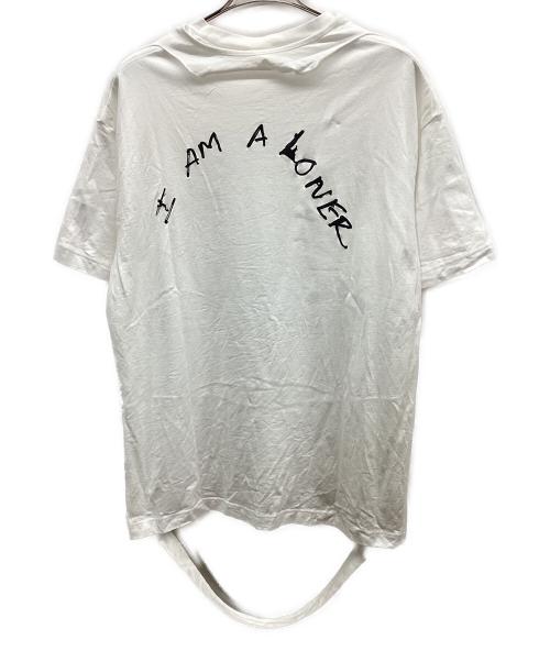 NEON SIGN（ネオンサイン）NEON SIGN (ネオンサイン) TRIPLE MIX T-SHIRT “POEM & LONER” A ホワイト サイズ:46の古着・服飾アイテム