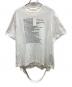 NEON SIGN（ネオンサイン）の古着「TRIPLE MIX T-SHIRT “POEM & LONER” A」｜ホワイト